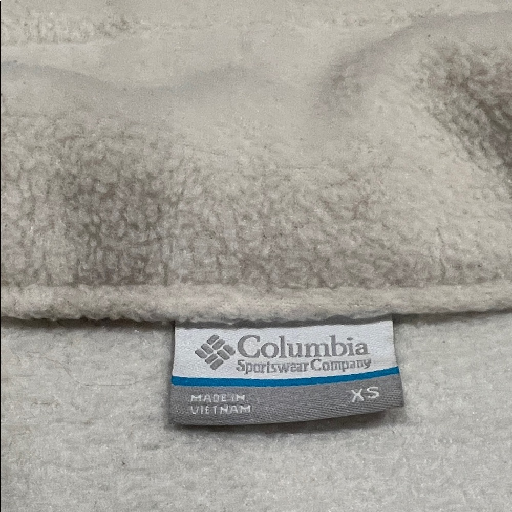 Columbia Off-White Fleece Jacket - image 6